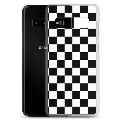 Checkered Black Samsung Case