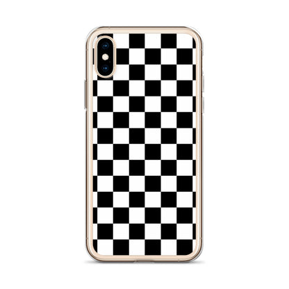 Checkered Black iPhone Case