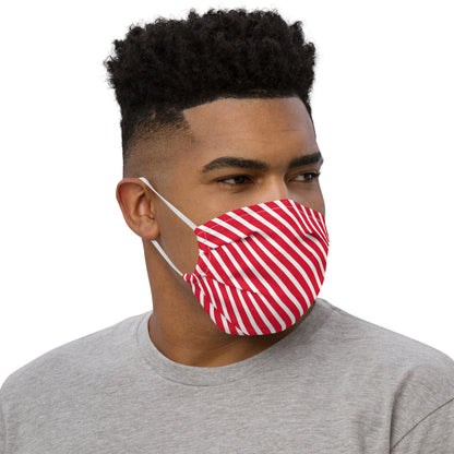 Red stripe mask