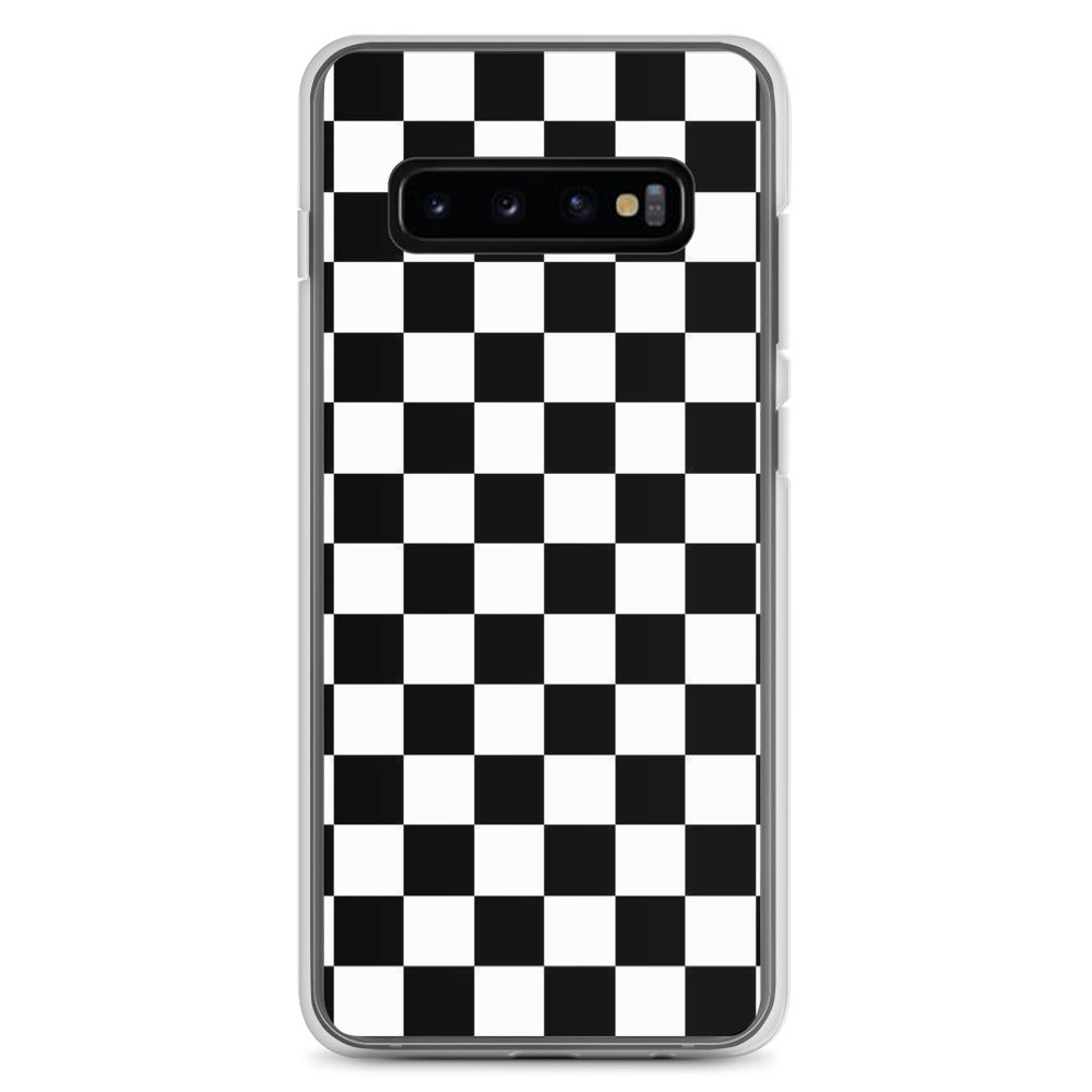 Checkered Black Samsung Case
