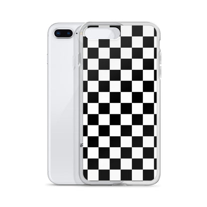 Checkered Black iPhone Case