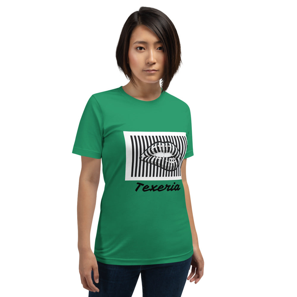 Pin Stripe Lips Plus Size T-Shirt