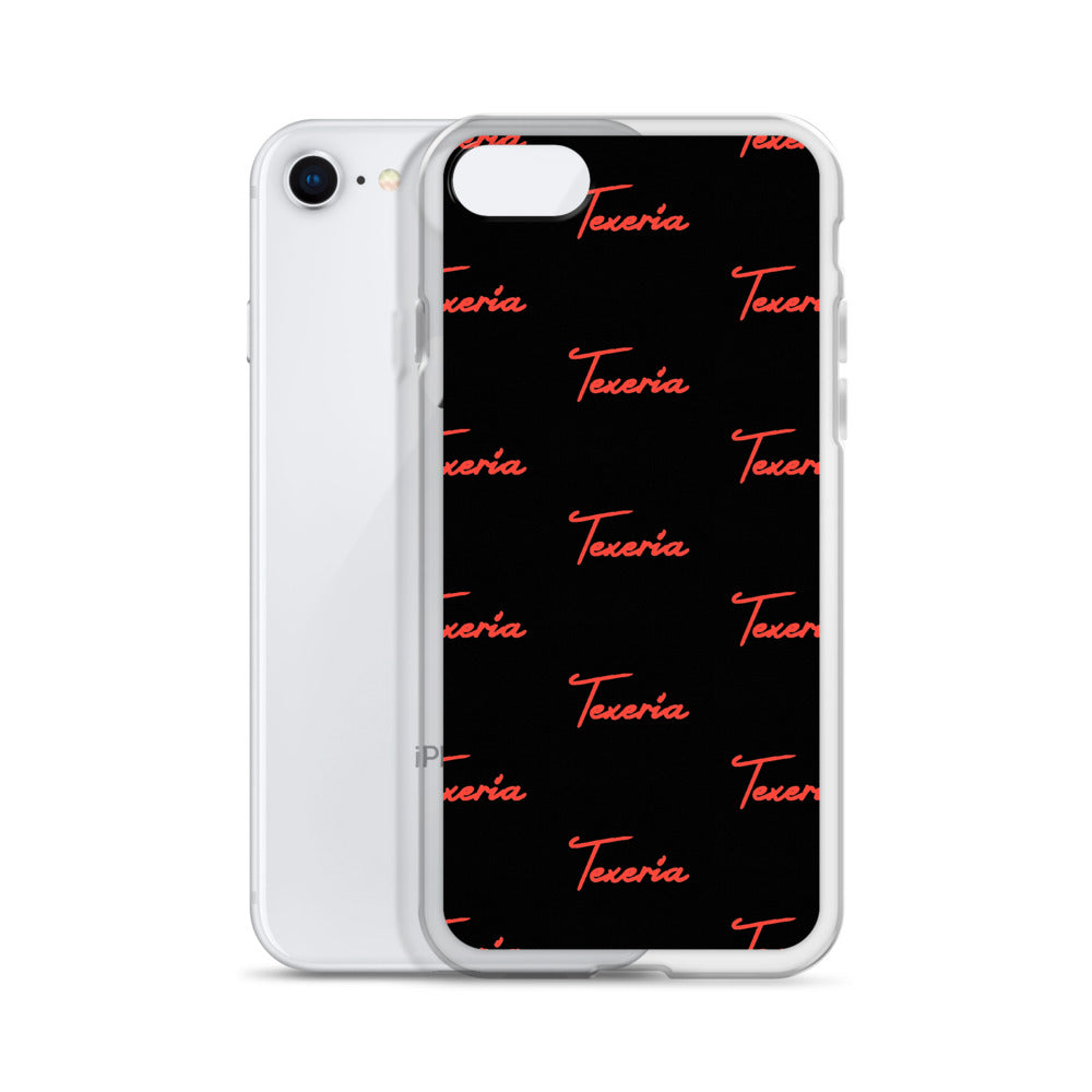Red Logo Script 2 iPhone Case