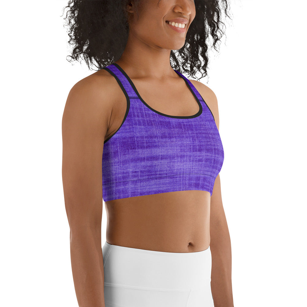 Violet Sports bra (white)