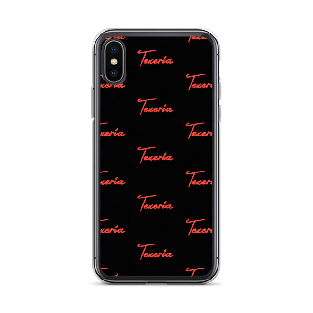 Red Logo Script 2 iPhone Case