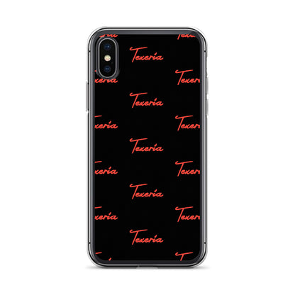 Red Logo Script 2 iPhone Case