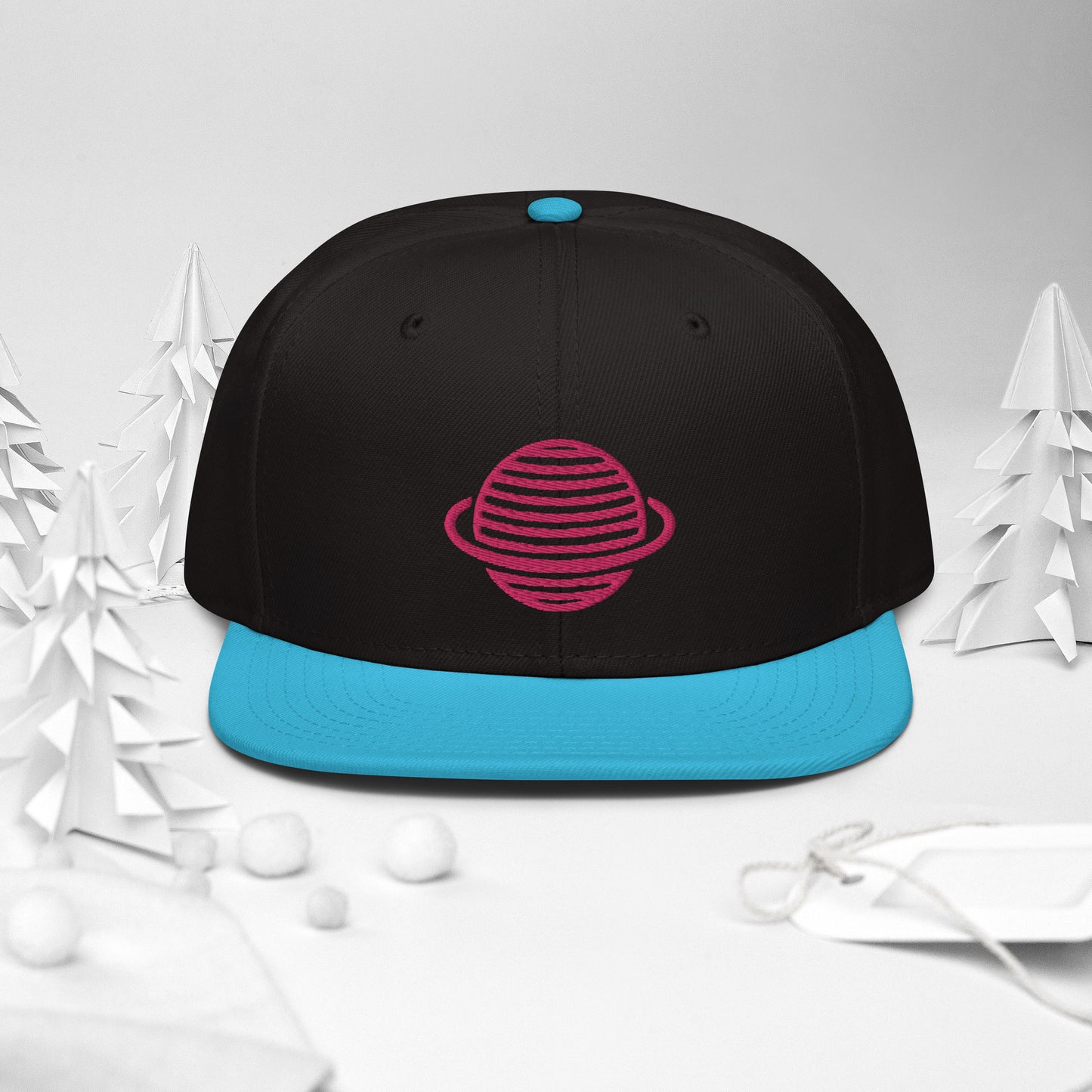 Saturn Snapback Hat (Pink)