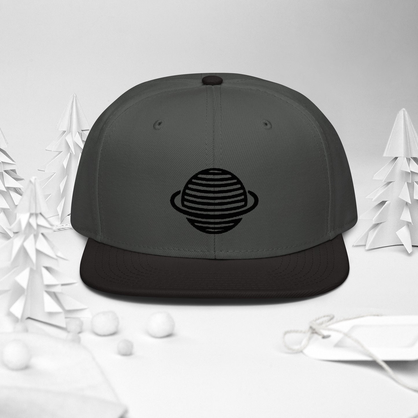 Saturn Snapback Hat (Black)