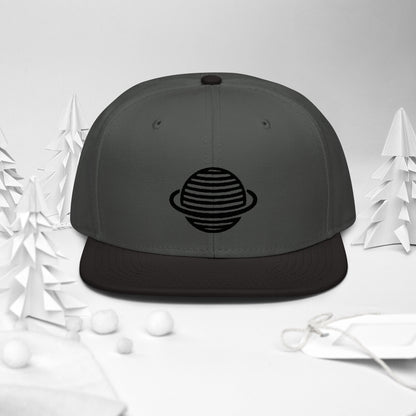 Saturn Snapback Hat (Black)