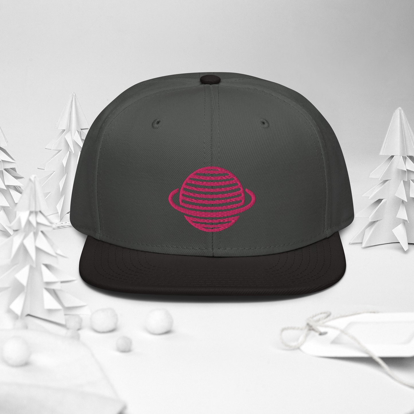 Saturn Snapback Hat (Pink)