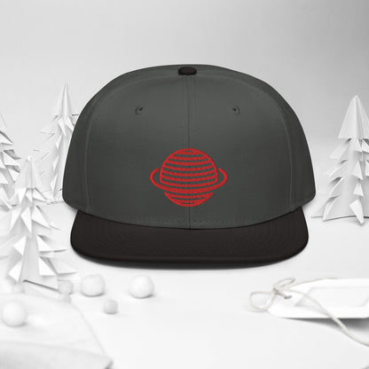 Saturn Snapback Hat (Red)