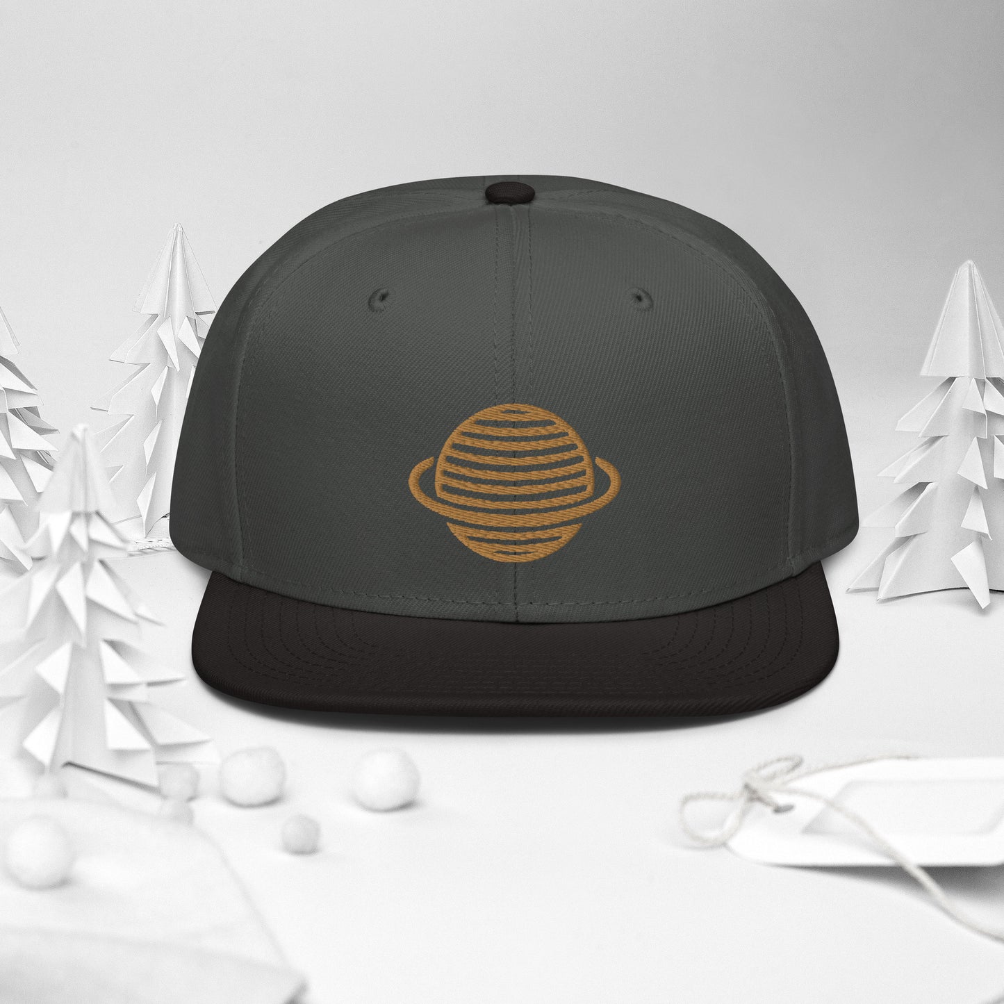 Saturn Snapback Hat (Gold)