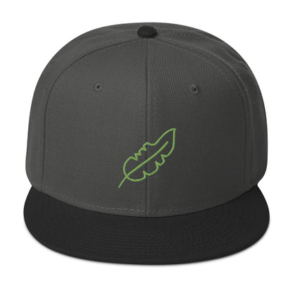 Feather Snapback Hat (Lime)