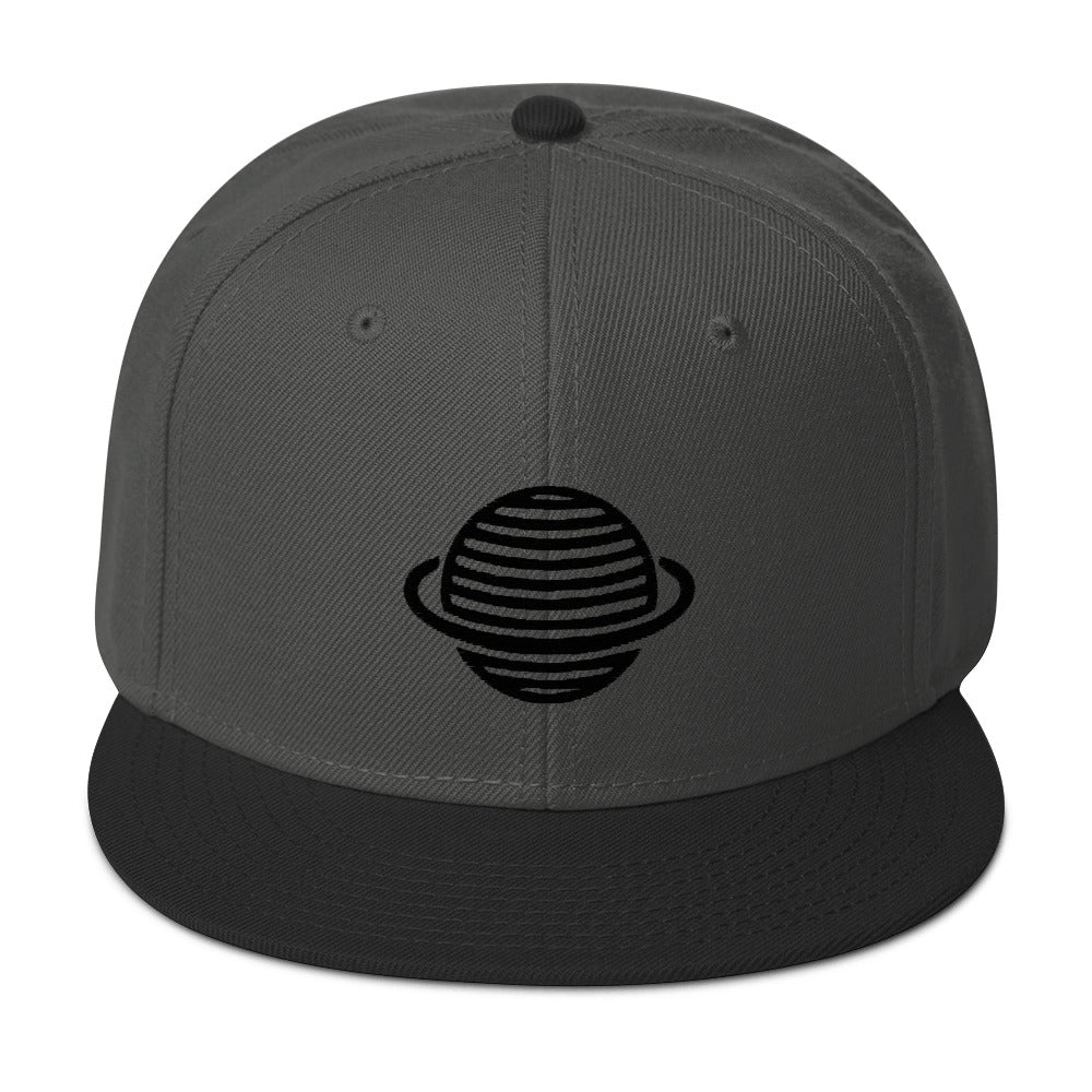 Saturn Snapback Hat (Black)