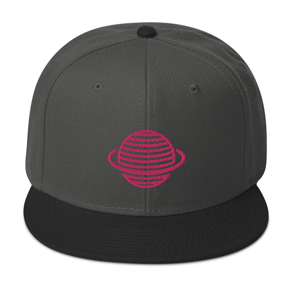 Saturn Snapback Hat (Pink)