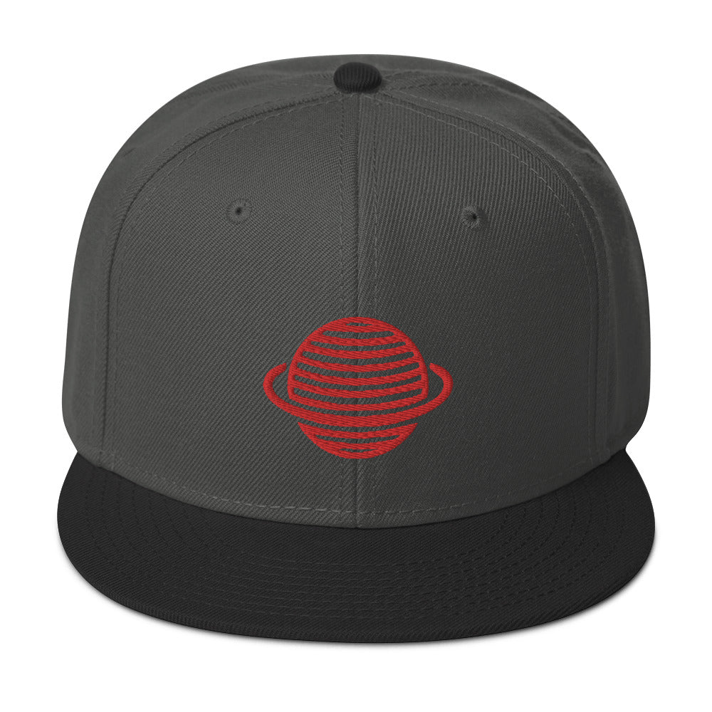 Saturn Snapback Hat (Red)