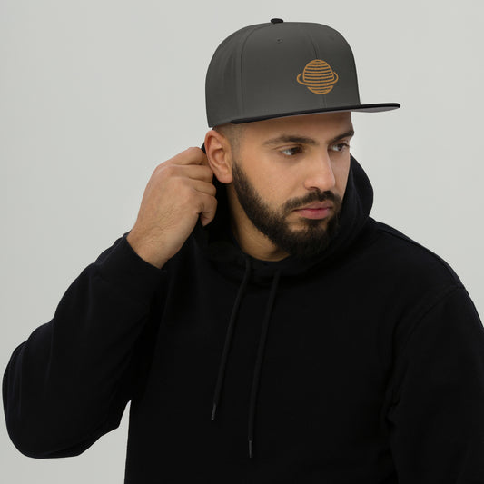 Saturn Snapback Hat (Gold)