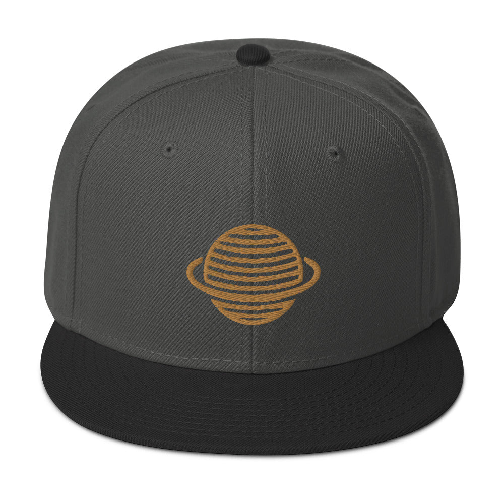 Saturn Snapback Hat (Gold)