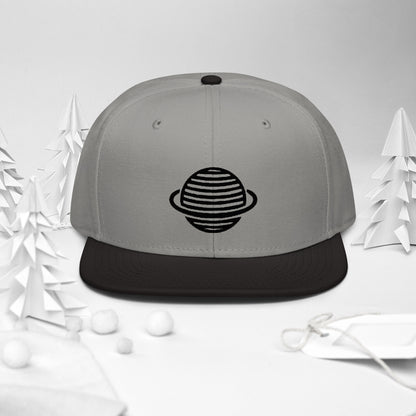 Saturn Snapback Hat (Black)