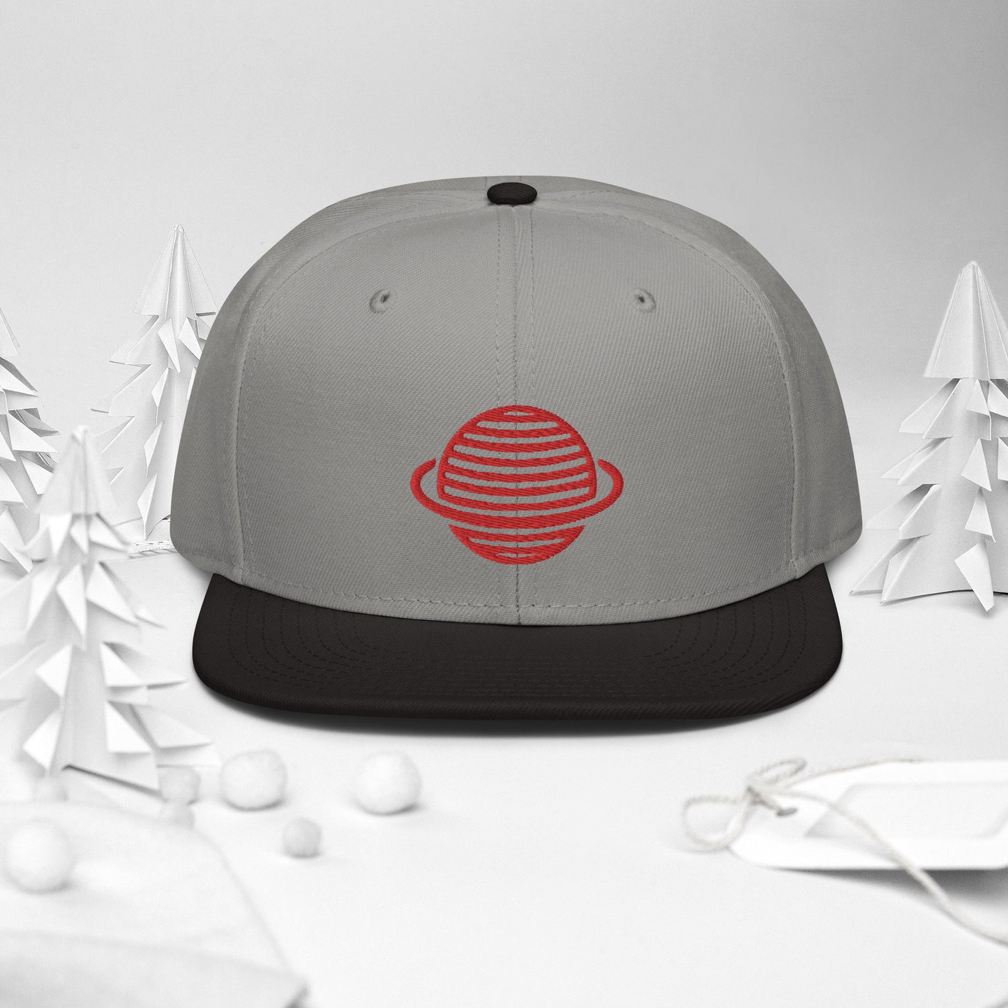 Saturn Snapback Hat (Red)