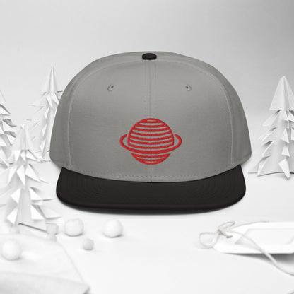 Saturn Snapback Hat (Red)