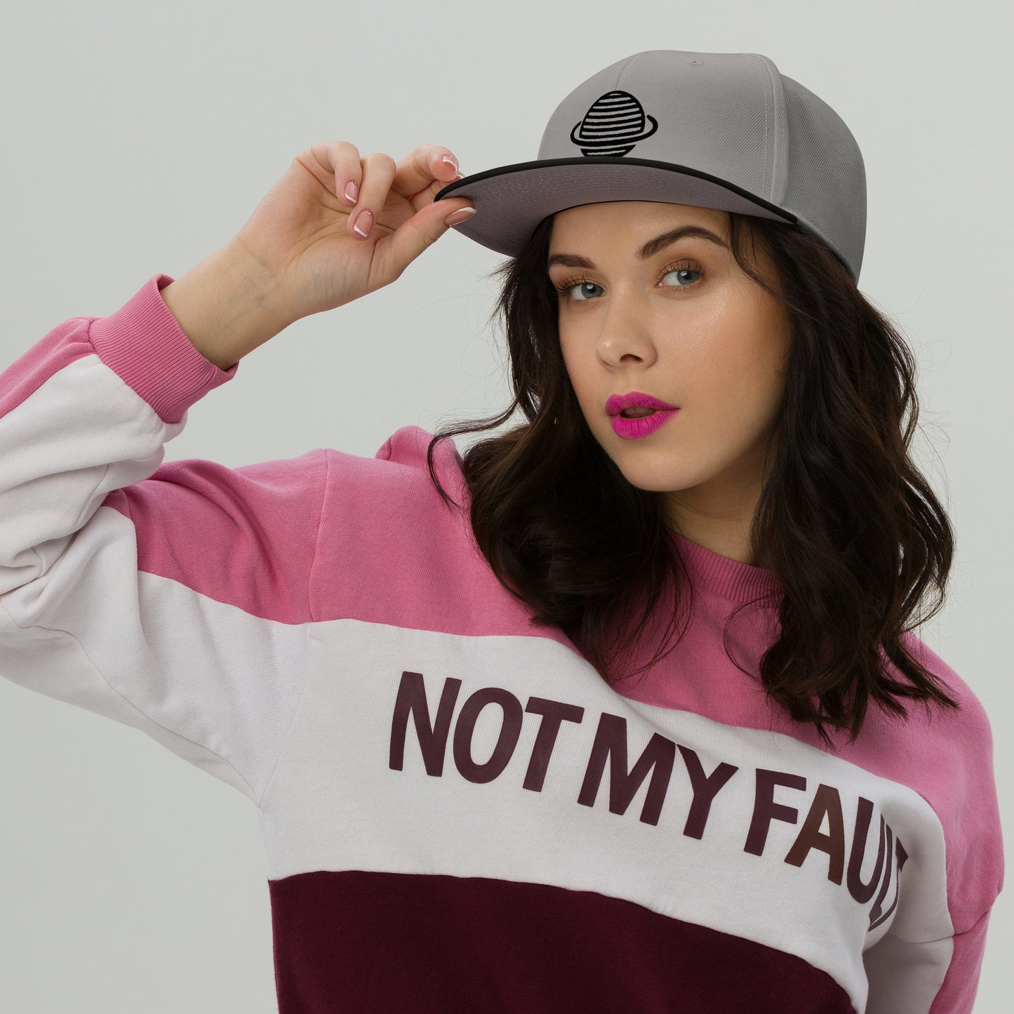 Saturn Snapback Hat (Black)