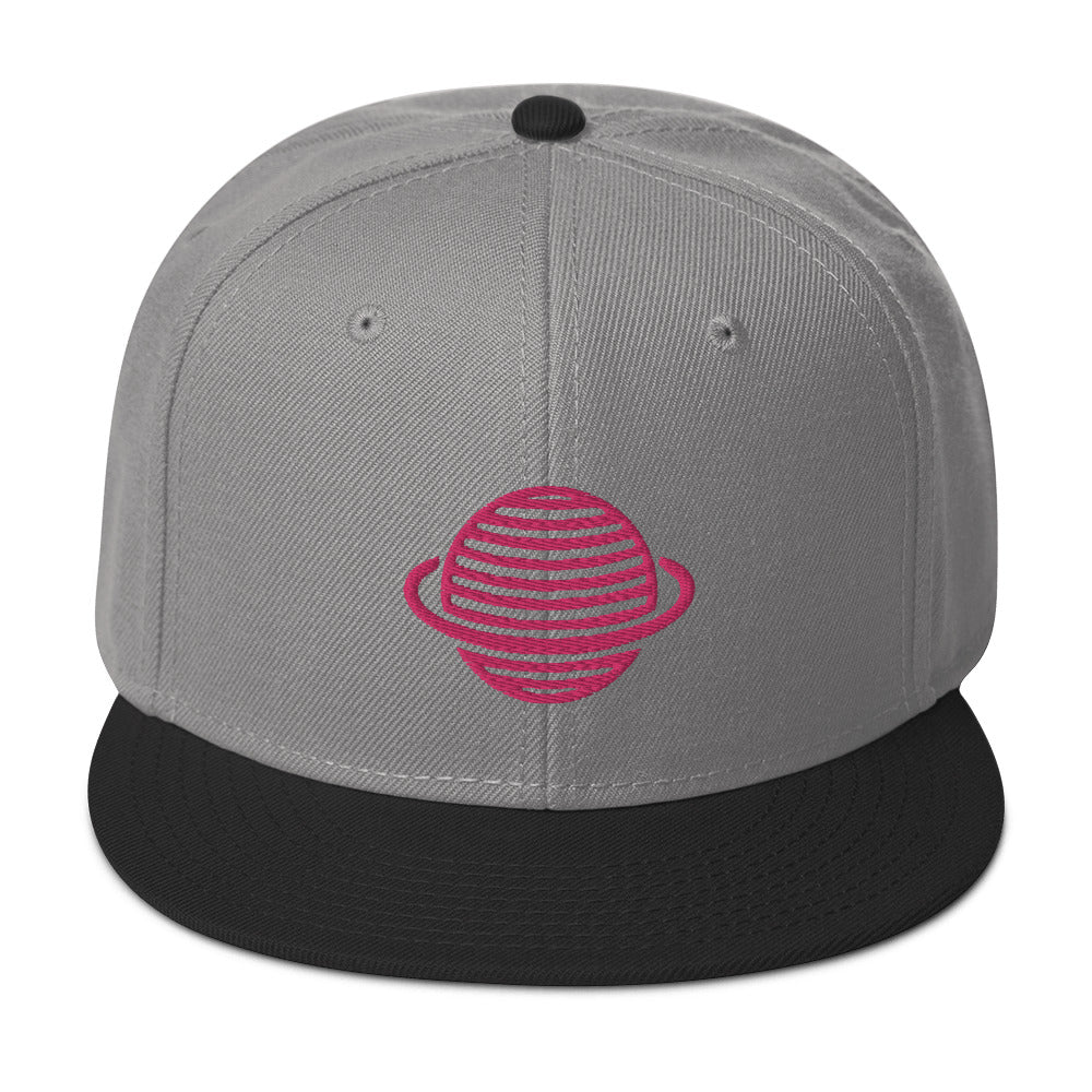 Saturn Snapback Hat (Pink)