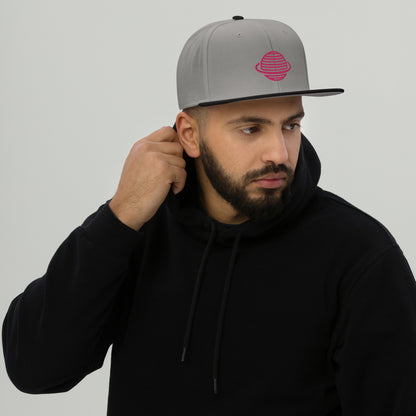 Saturn Snapback Hat (Pink)