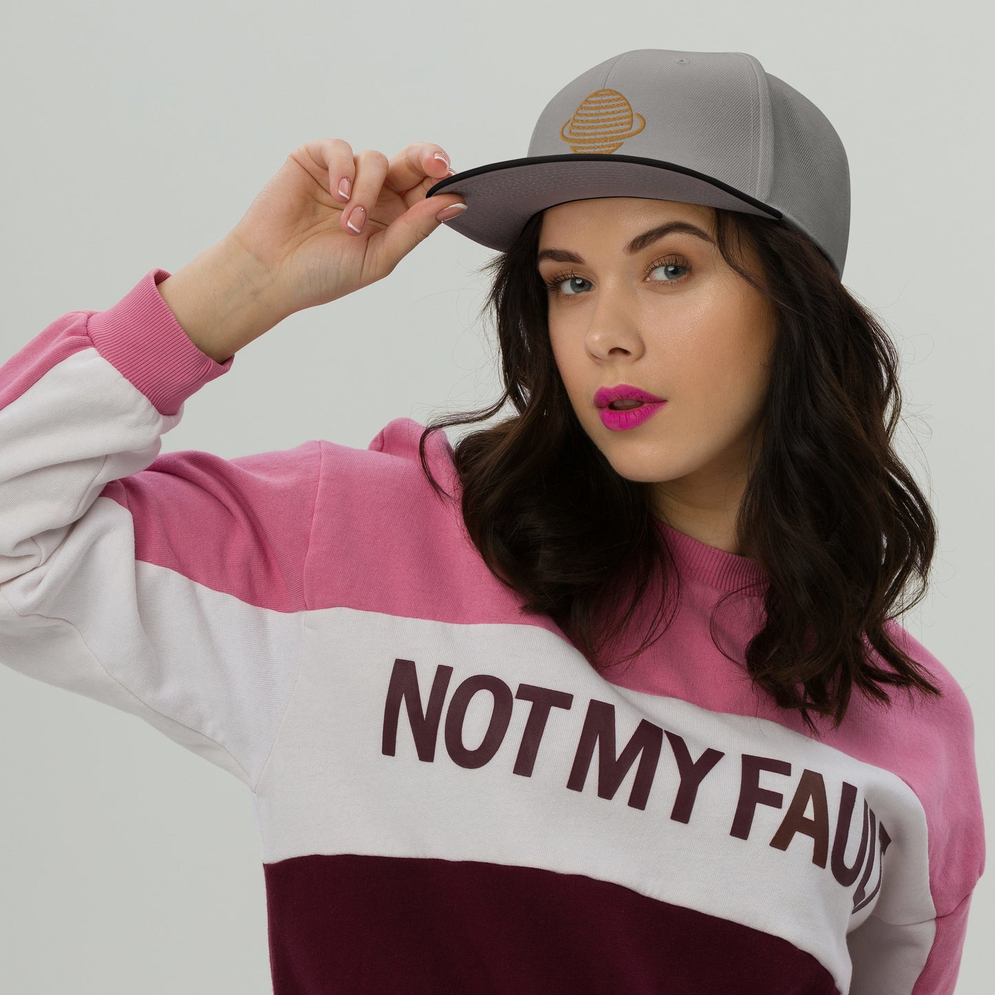 Saturn Snapback Hat (Gold)
