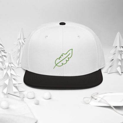 Feather Snapback Hat (Lime)