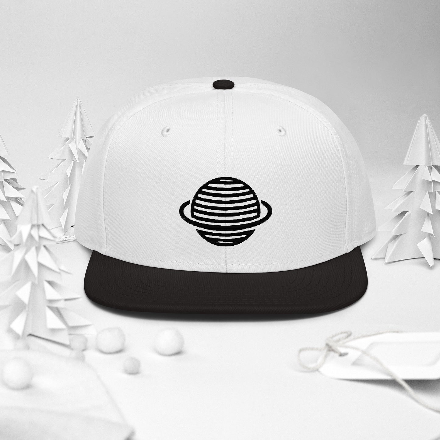 Saturn Snapback Hat (Black)