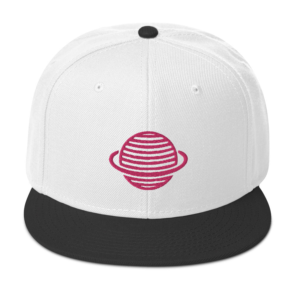 Saturn Snapback Hat (Pink)