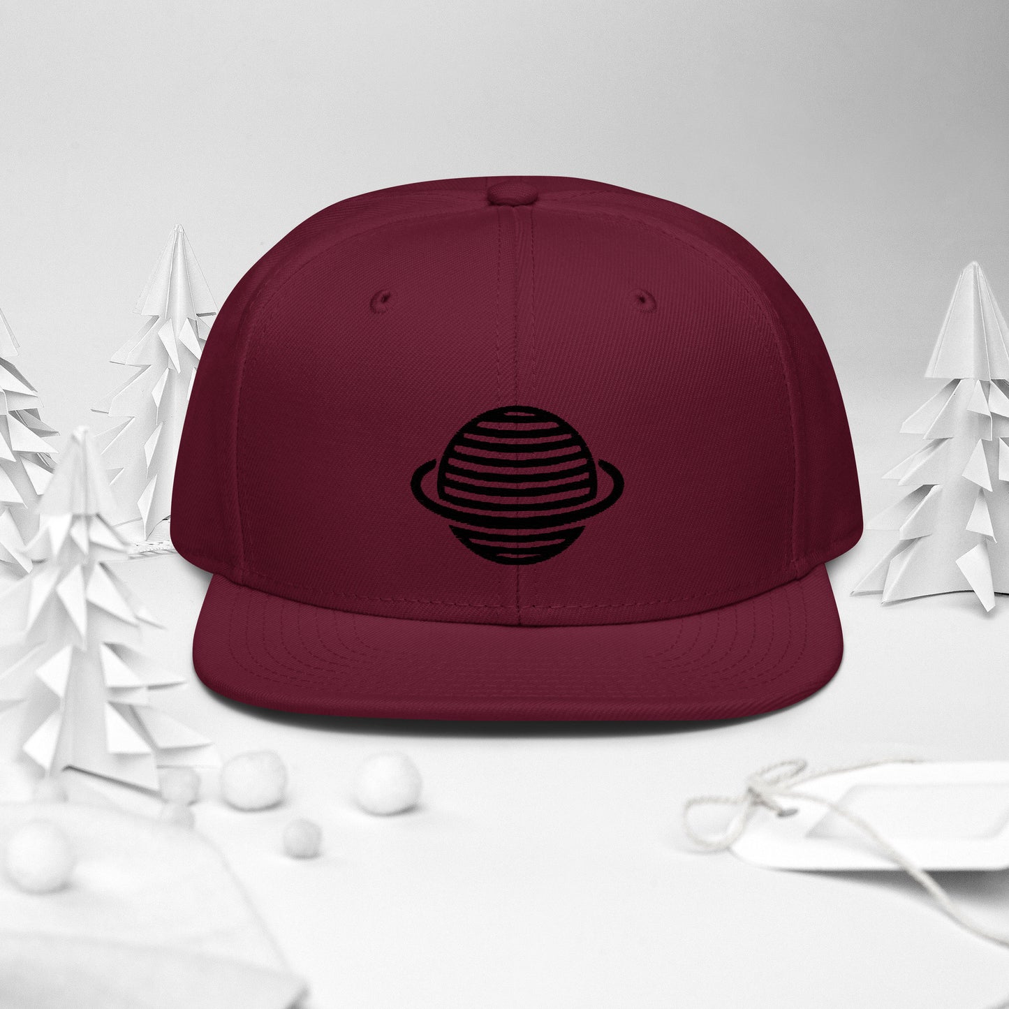 Saturn Snapback Hat (Black)