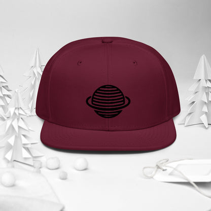 Saturn Snapback Hat (Black)