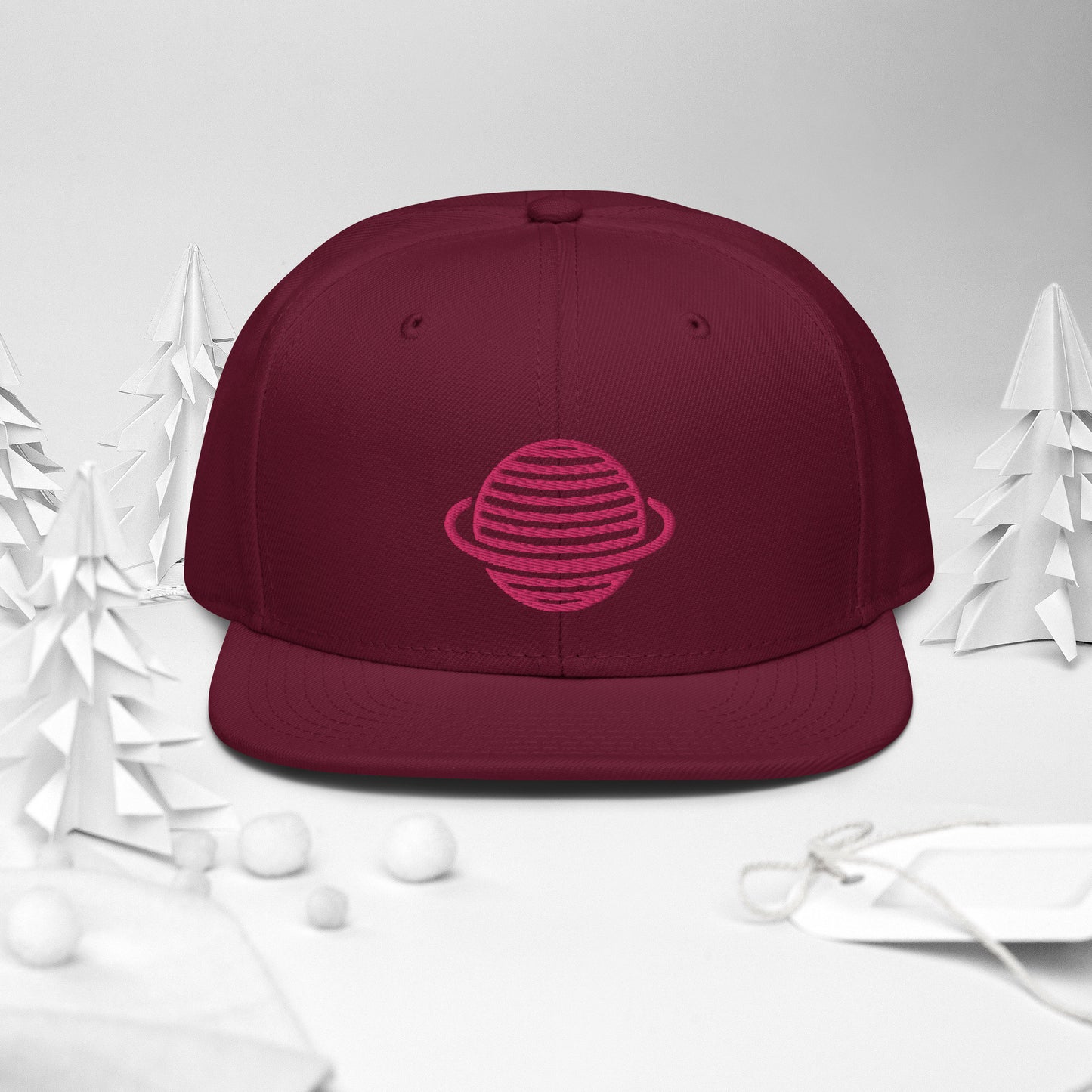 Saturn Snapback Hat (Pink)