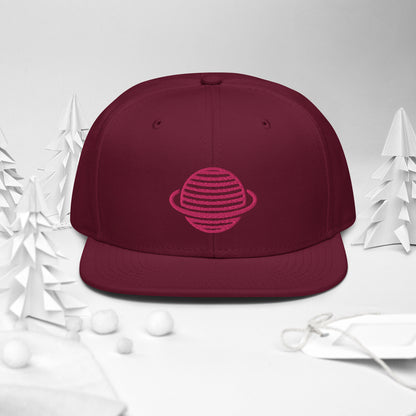 Saturn Snapback Hat (Pink)