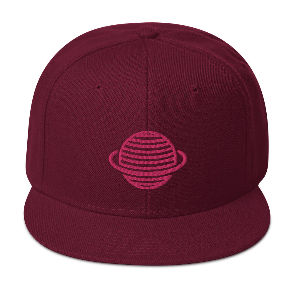 Saturn Snapback Hat (Pink)