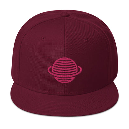 Saturn Snapback Hat (Pink)