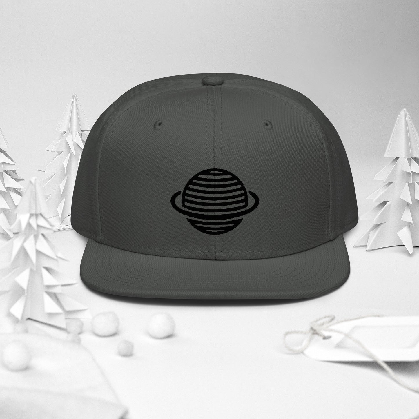 Saturn Snapback Hat (Black)