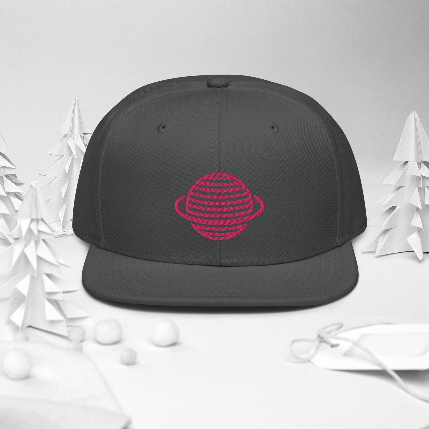 Saturn Snapback Hat (Pink)