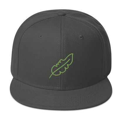 Feather Snapback Hat (Lime)