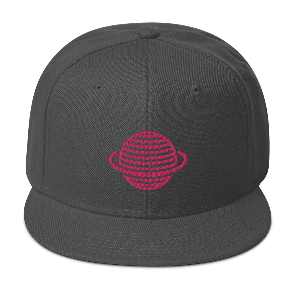 Saturn Snapback Hat (Pink)