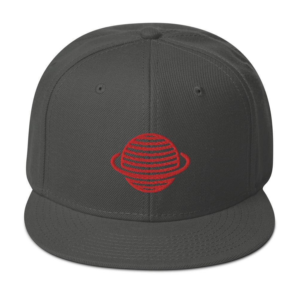 Saturn Snapback Hat (Red)