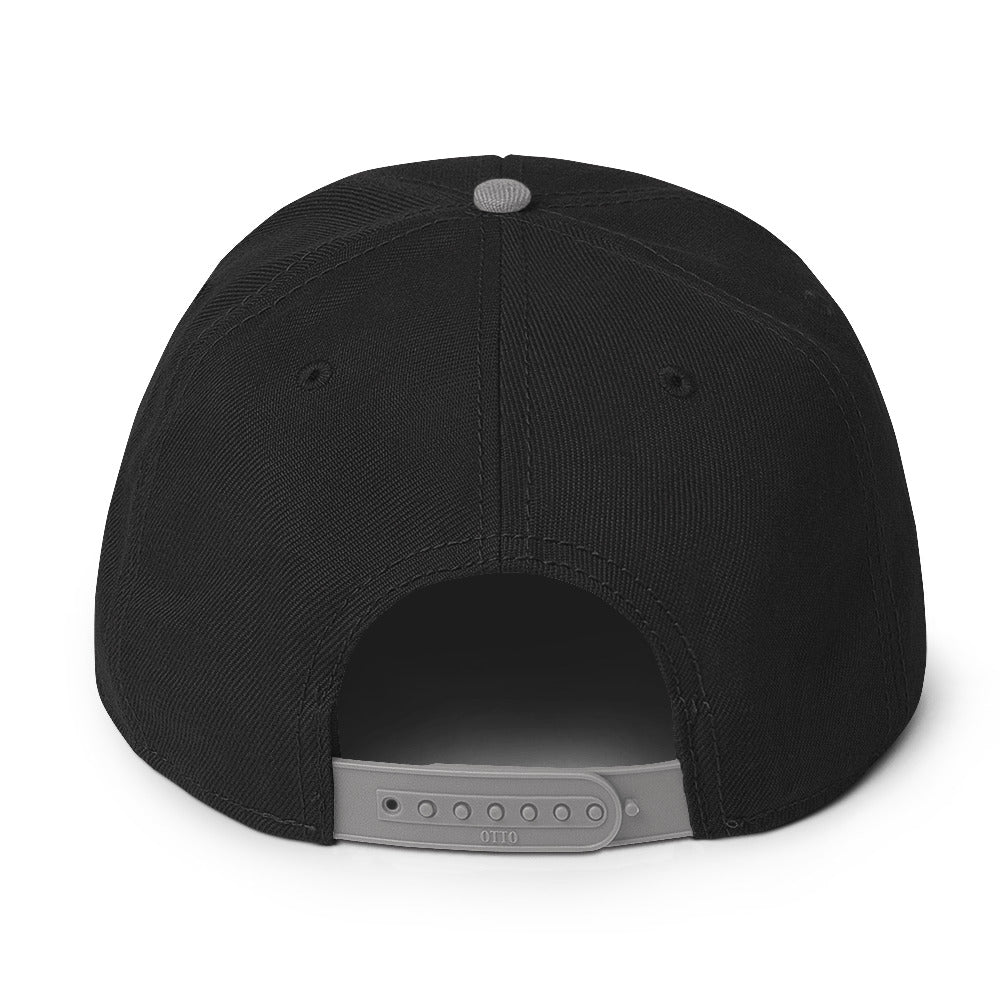 Feather Snapback Hat (White)