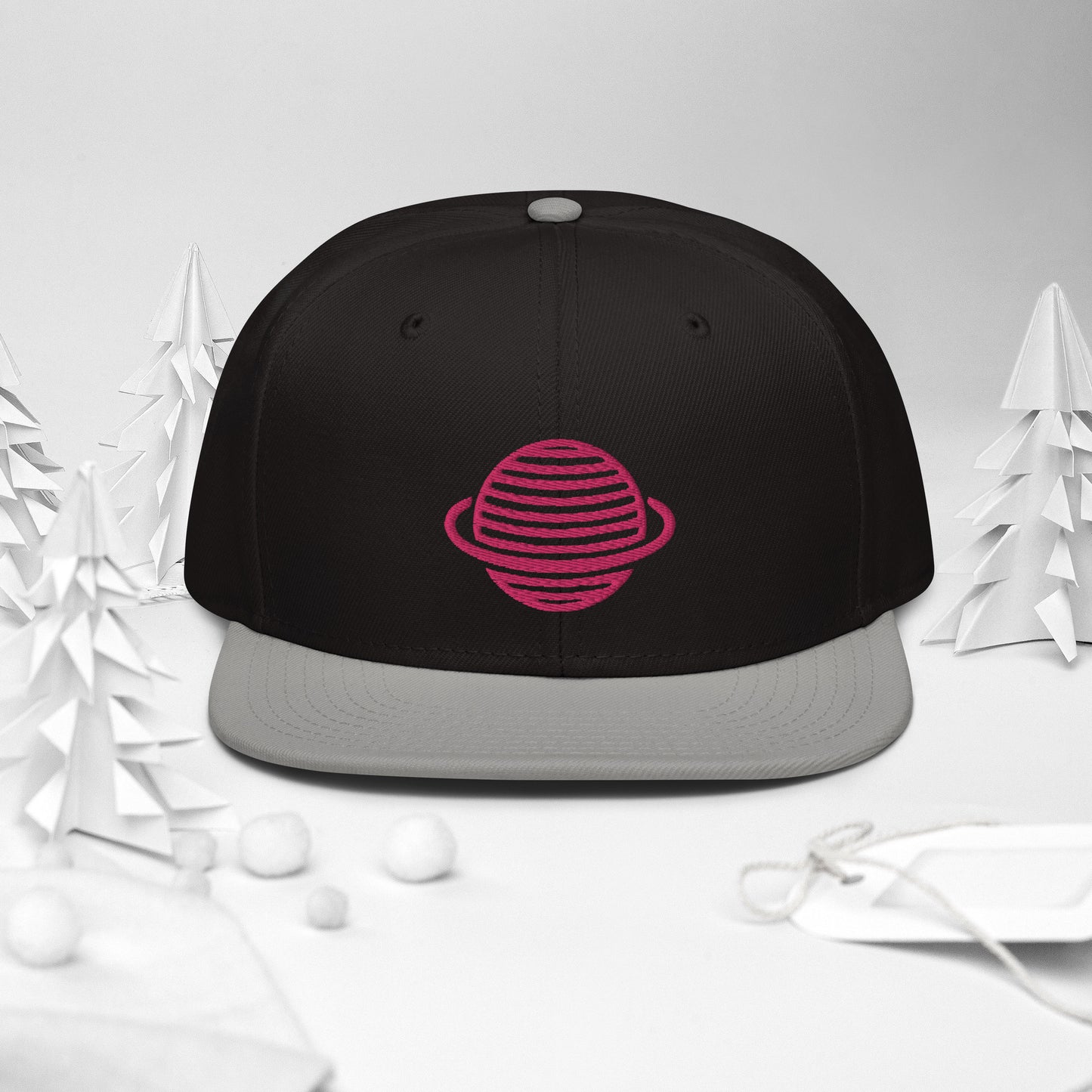Saturn Snapback Hat (Pink)
