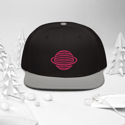 Saturn Snapback Hat (Pink)