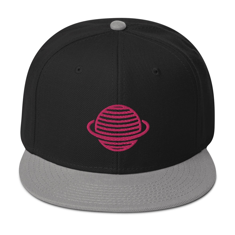 Saturn Snapback Hat (Pink)