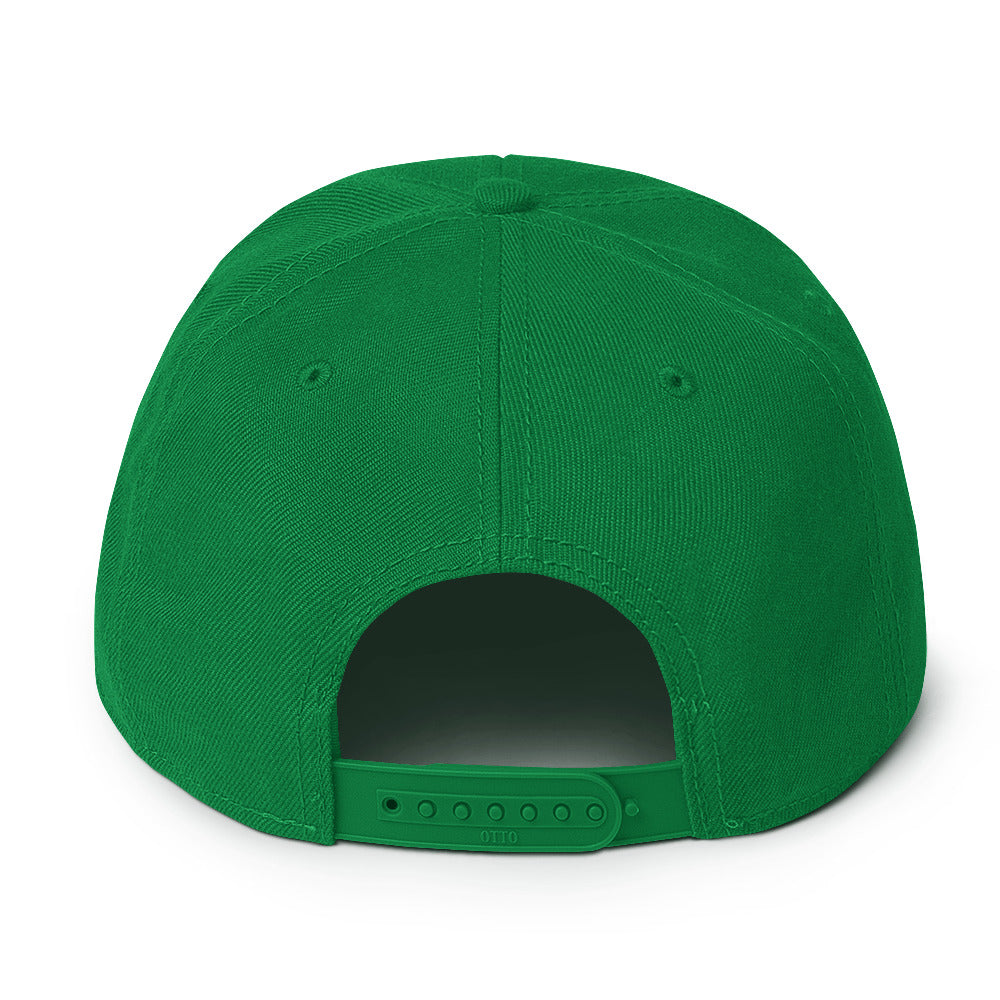 Feather Snapback Hat (White)