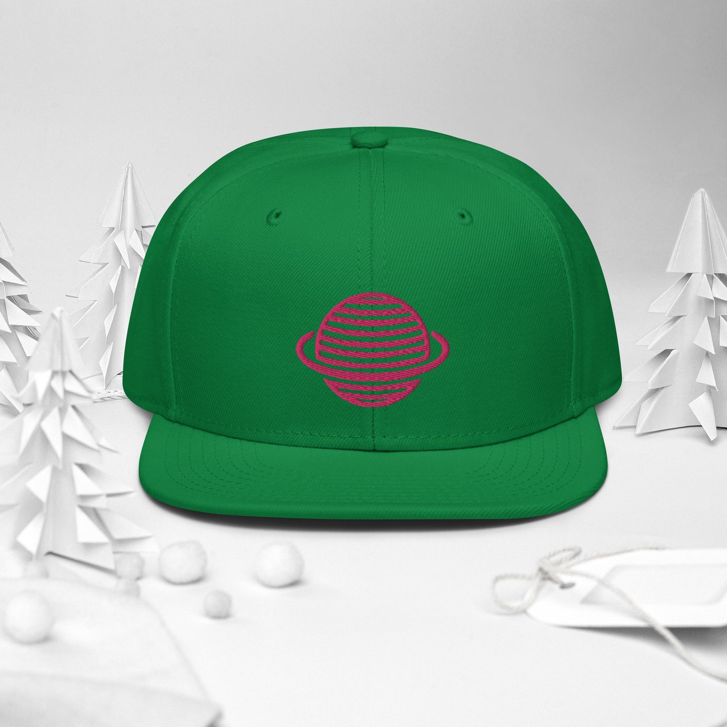 Saturn Snapback Hat (Pink)