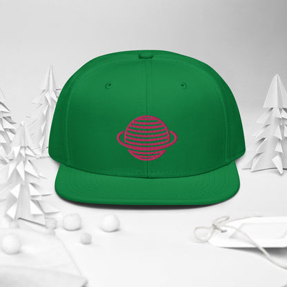 Saturn Snapback Hat (Pink)